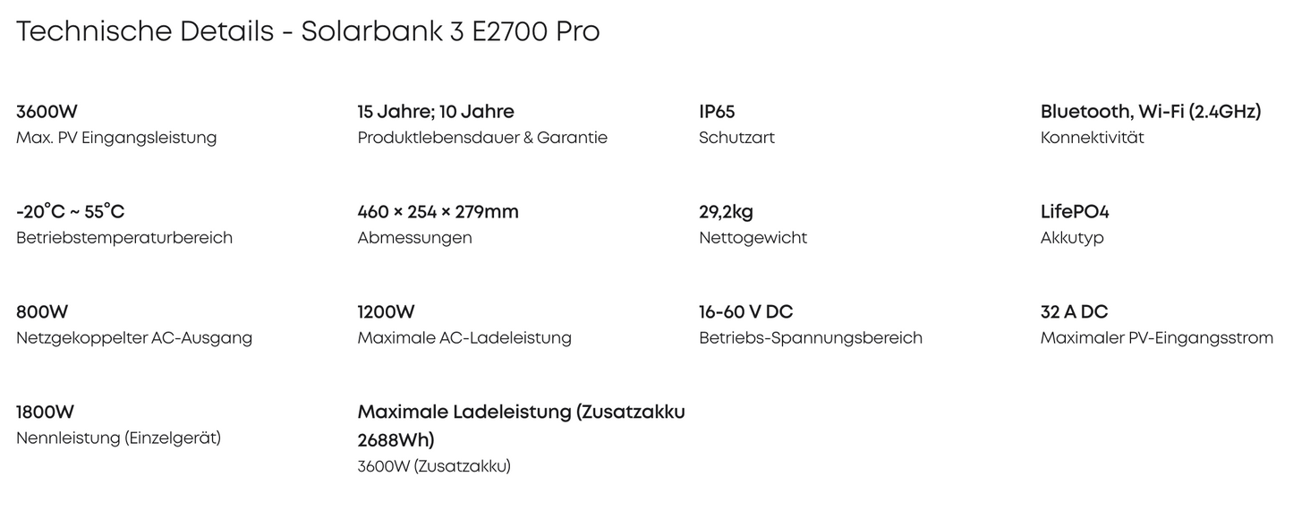 Anker SOLIX BP2700 Erweiterungs Akku, 2.69kWh